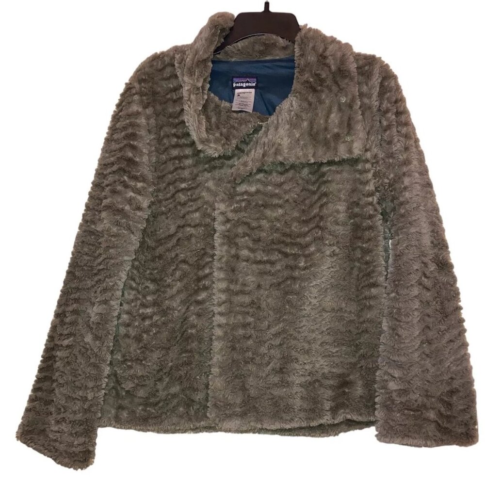 Nwots 2012 Patagonia Women’s Pelage Jacket In Spanish Moss Green M Fuzzy 28230